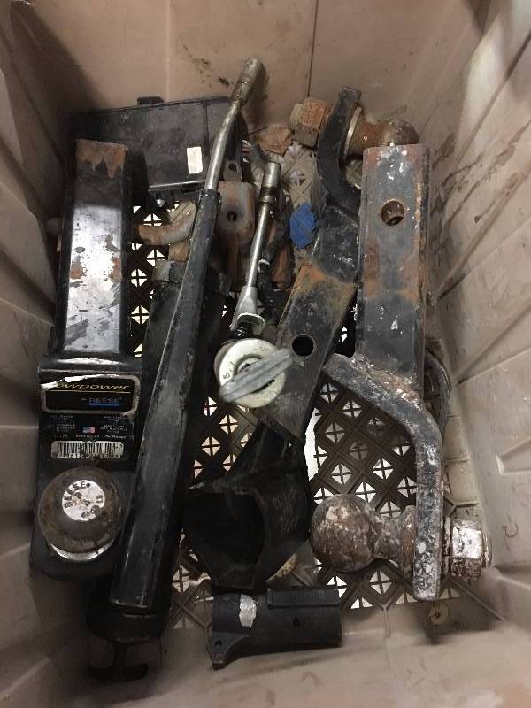 lot 130 image: lot of hitch receivers