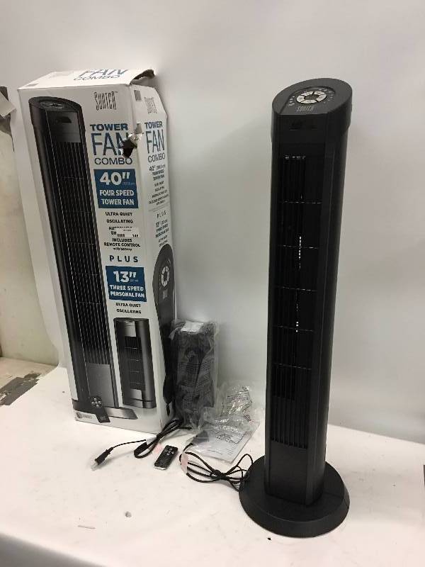 lot 148 image: 40 Four Speed Tower Fan