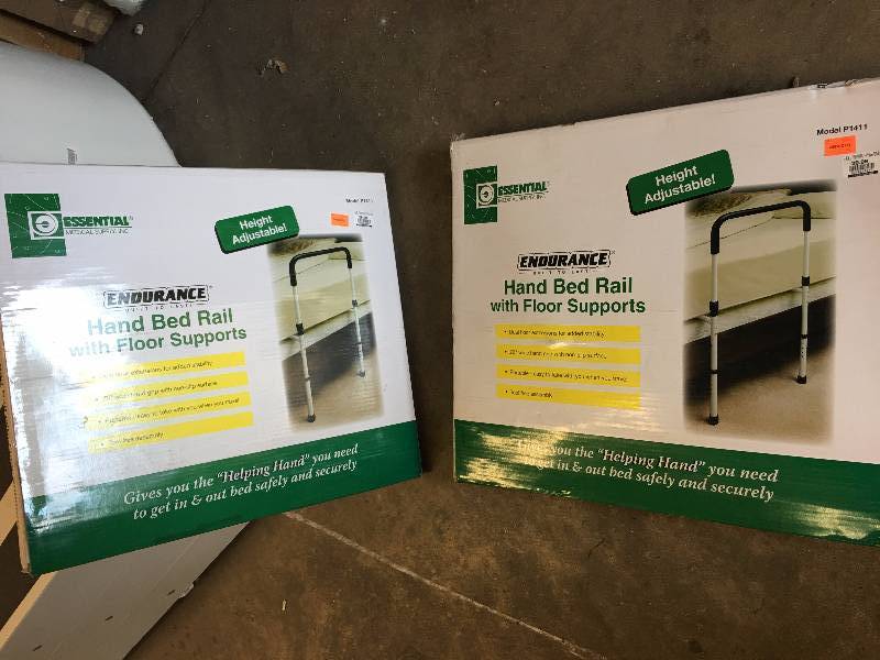 lot 188 image: Lot of 2 Hand Bed rail supports
