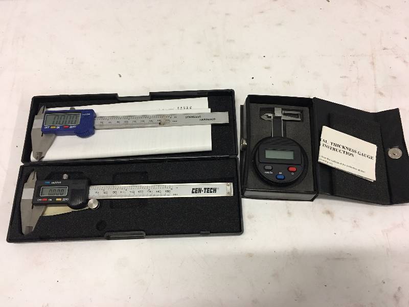 lot 4078 image: DIGITAL CALIPERS AND DEPTH GAUGE