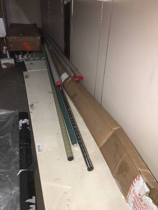 lot 157 image: LOT OF METRO SHELVING PARTS