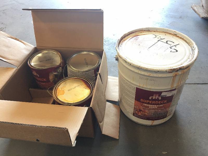 lot 218 image: SUPERDECK TRANSPARENT STAIN - 7 GALLONS