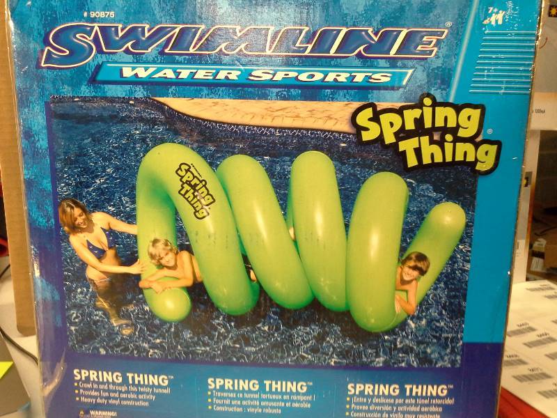 lot 8462 image: Swimline 90875 Spring Thing Inflatable Pool Toy