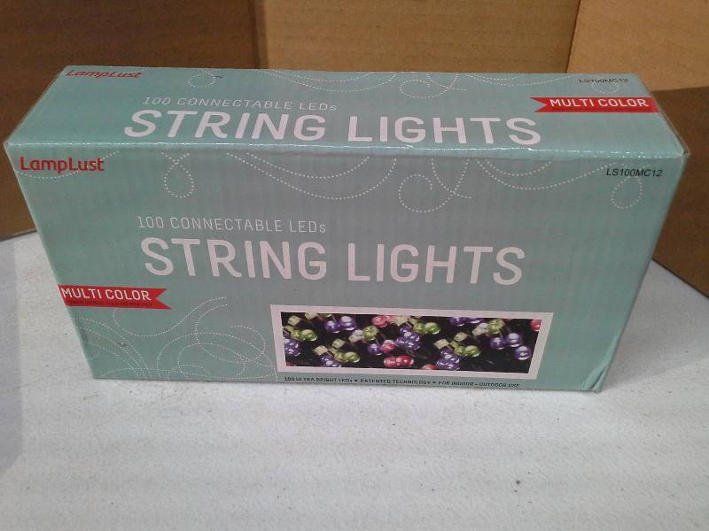 lot 8479 image: Lamplust 100 connectable leds multicolor string lights IndoorOutdoor Party Lights