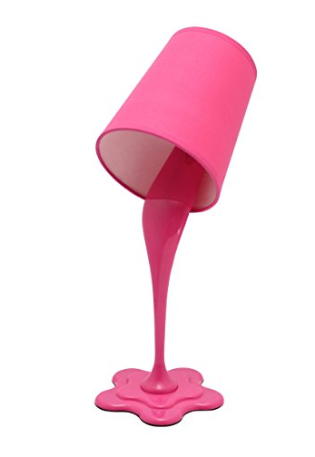 lot 8460 image: Desk Lamp -vLumiSource LS-L-WOOPSY HP Woopsy Desk Lamp, Hot Pink