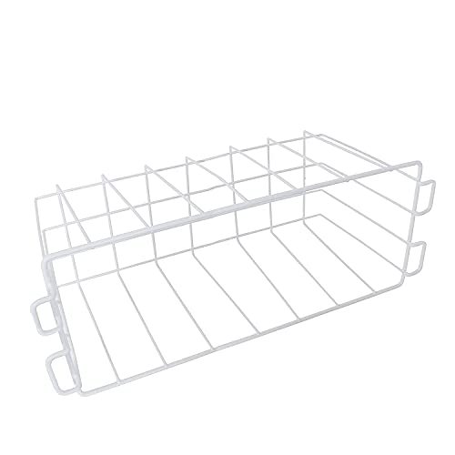 Orgneas Chest Freezer Organizer Bins Deep Freezer Basket Storage Rack Bins Metal Wire Baskets 2 Packs