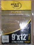 Treated Paper Drop Cloth - MERIT PRO 02100, 9' x 12'