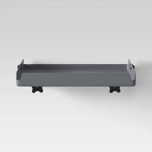 lot 1106 image: Fold Down Loft Tray Nightstand Dark Gray - Room Essentials
