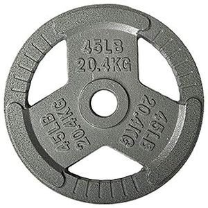 lot 1146 image: Sporzon Cast Iron Olympic 2-Inch Grip Plate Weight Plate for Strength Training, Weightlifting and Crossfit, Single&nbsp