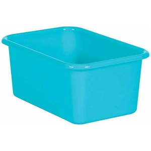 lot 1156 image: Teacher Created Resources TCR20381 Plastic Storage Bin Teal - Small