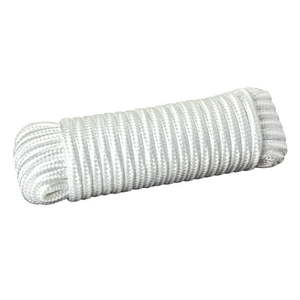 lot 1162 image: Katzco Nylon Rope Twisted Solid Braided - 1 Roll of 38 Inch x 50 Feet Rope - for Camping