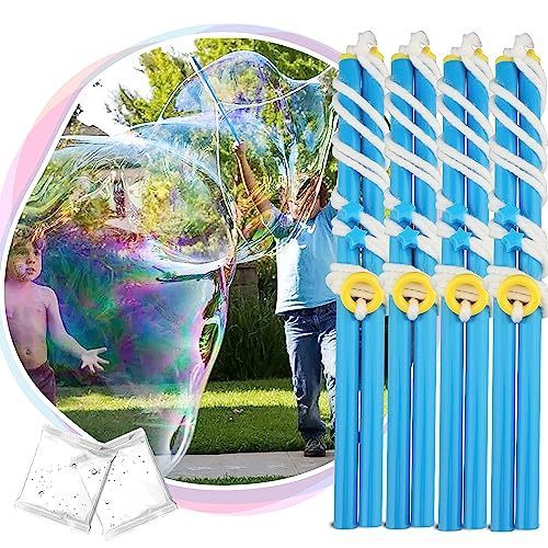 lot 7329 image: TOY Life Giant Bubble Wands Bubble Maker Bubble Stick Bubble Mix Bubble Wand Kit for Kids Bubble Wands Bulk Large Bubble Wand Set Big Bubbles for Kids Outside Toys for Boys Girls Toddler