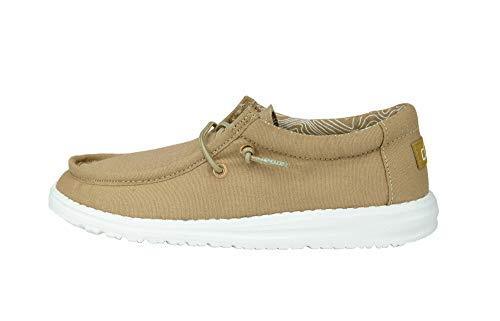 lot 7465 image: Hey Dude Boys Wally Youth Tan Size 1  Boys Shoes  Boys Lace Up Loafers  Comfortable &amp Light-Weight