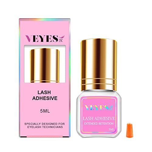 lot 1138 image: VEYES INC Lash Glue 5 ML 1-2 Sec Drying Time 8 Weeks Bonding Eyelash Extension Glue Black Adhesive for Professional Use Only