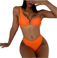 lot 3442 image: Womens Two Piece One Shoulder Bikini, XL