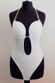 lot 5463 image: Defitshape Womens Shape Wear Strapless Plunge Bodysuit 38