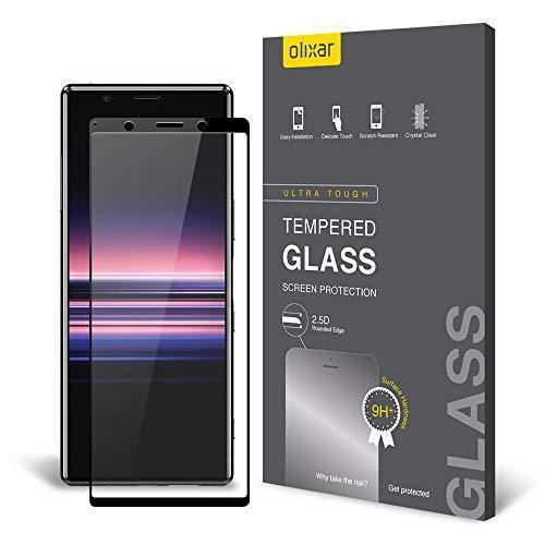 lot 4249 image: Olixar Screen Protector for Sony Xperia 5, Tempered Glass - Reliable Protection, Supports Device Features - Full Video Installation Guide