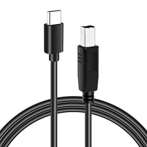 lot 9018 image: USB B to USB C Printer Cable 10 Feet, USB C to USB B Printer Cable, Flexible Cord for MacBook ProAir, USB C MIDI Cable Compatible with Yamaha Piano MIDI Keyboard, DAC, DJ Controller and More