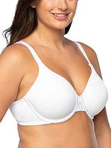 lot 9024 image: Vanity Fair Womens Plus Size Full Figure Beauty Back Smoothing Bra, Underwire-White, 42D