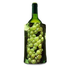 lot 9026 image: Vacu Vin Rapid Ice Active Cooler Wine Bottle Chilling Sleeve, Standard, White Grapes