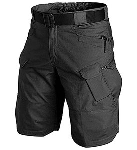 lot 9048 image: YAXHWIV Mens Tactical Shorts 11 Waterproof Hiking Fishing Breathable Quick Dry Cargo Short Shorts Regular(NO Belt),Black Size 2XL