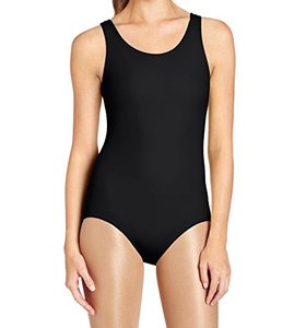 lot 9049 image: Capezio womens Classic V-neck Camisole Tank Leotard, Black, X-Small US