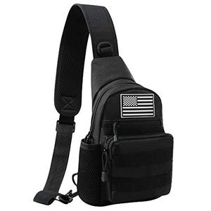lot 9052 image: Jueachy Sling Bag Military Shoulder Chest Pack Shoulder Molle Sling Pouch