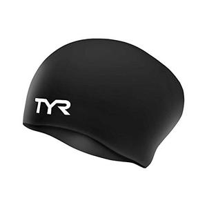 lot 9054 image: TYR mens - Adult Swim Cap, Black, 0 US
