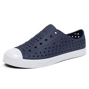 lot 9069 image: SAGUARO Womens Lightweight Gardening Shoes Mens Slip-On Garden Clogs Unisex Summer Beach Shoes Quick Drying Water Shoes Dark Blue Size 43