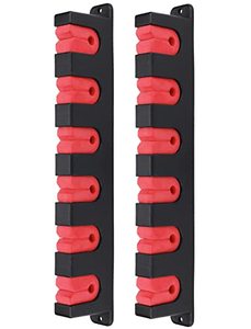 lot 9083 image: Ducurt Horizontal Fishing Rod Rack Holders Wall-mounted Fish Pole Holder for Garage & Boat 6-Rod Storage Racks -1 Pair Rod Holder Rod Holder
