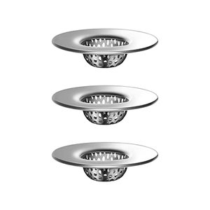 lot 9099 image: MR.SIGA Bathroom Sink Strainer, Utility, Slop, Bathtub Lavatory Sink Drain Strainer Hair Catcher, Stainless Steel Shower Drain Strainer, 3 Pack