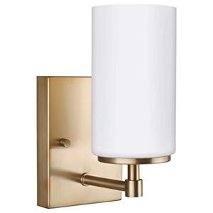 lot 9946 image: Sea Gull Lighting 4124601-848 Alturas WallBath Sconce Vanity Style Fixture, One - Light, White