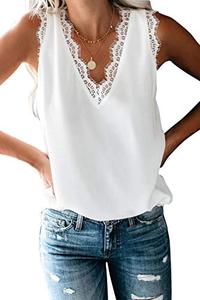 lot 9968 image: lime flare Women Sexy Summer Lace Trim Satin Cami Tank Tops Dressy Silk Lacy Camisole Blouse Shirt (Small, Cream Eyelash Lace)