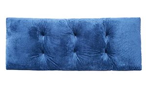 lot 9985 image: JAMPAYANG Bench Cushion, Non-Slip Tufted Bench Cushions for Swing, Shoe Storage, Window Seat (36x14, Blue)