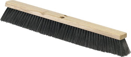 lot 280065 image: Carlisle 4507303 Flo-Pac FineMedium Floor Sweep, Polypropylene Bristles, 24 Length, 3 Bristle Trim, Black