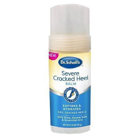 lot 500403 image: Dr. Scholl s Severe Cracked Heel Repair Restoring Balm 2.5oz with 25% Urea for Dry Cracked Feet Heals and Moisturizes for Healthy Feet
