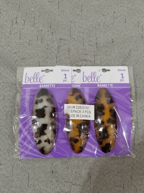 lot 500550 image: Belle Barrette 3 Packs