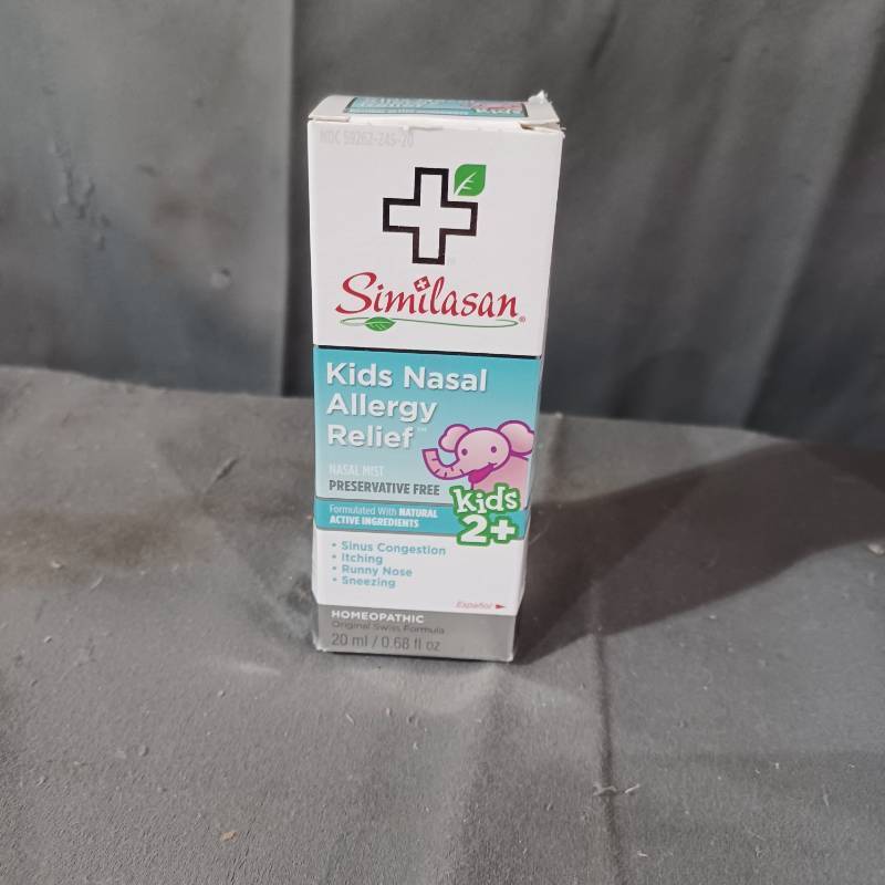lot 77049 image: Similasan Kids Nasal Allergy Relief Nasal Mist, 0.68 FL OZ.