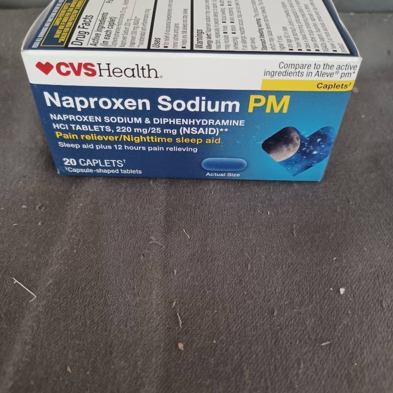 lot 77128 image: CVS HEALTH NAPROXEN SODIUM PM 220MG25MG, 20CAP CT