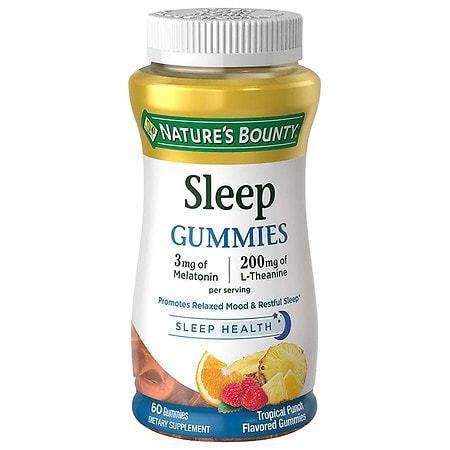 lot 520184 image: Nature s Bounty Melatonin Sleep Aid Gummies 3 Mg 60 Ct