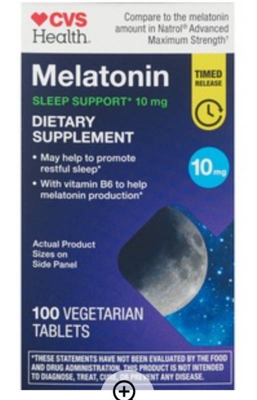 lot 520190 image: CVS Health Melatonin, 100 CT