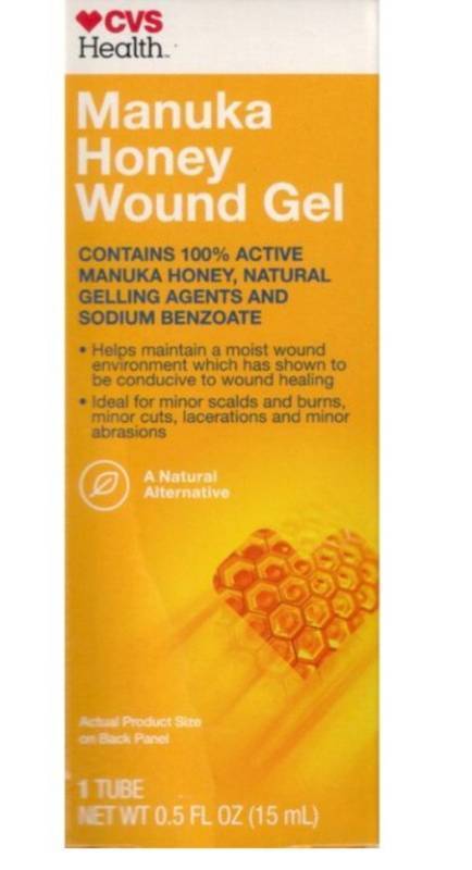 lot 520207 image: Manuka Honey Wound Gel NET WT 0.5 FL OZ