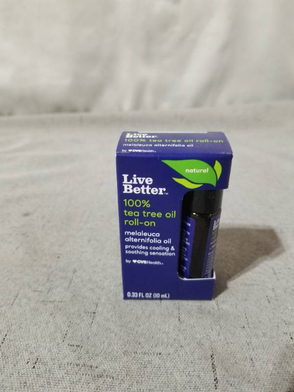 lot 520213 image: LIVE BETTER 100% TEA TREE OIL ROLL ON 0.33 FL OZ