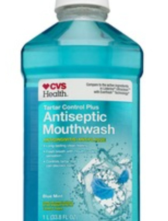 lot 520215 image: CVS Health Tartar Control Plus Antiseptic Mouthwash, Iceberg Mint