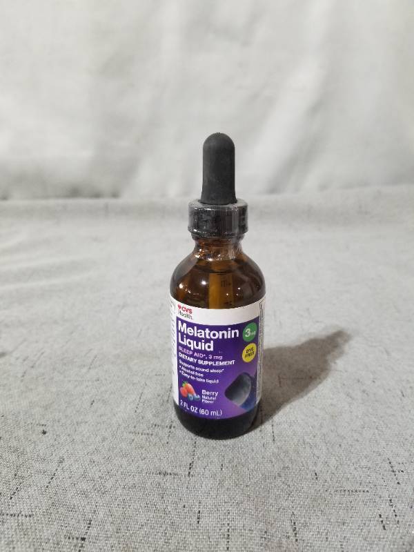 lot 520222 image: CVS HEALTH MELATONIN LIQUID SLEEP AID 3 MG 2 FL OZ