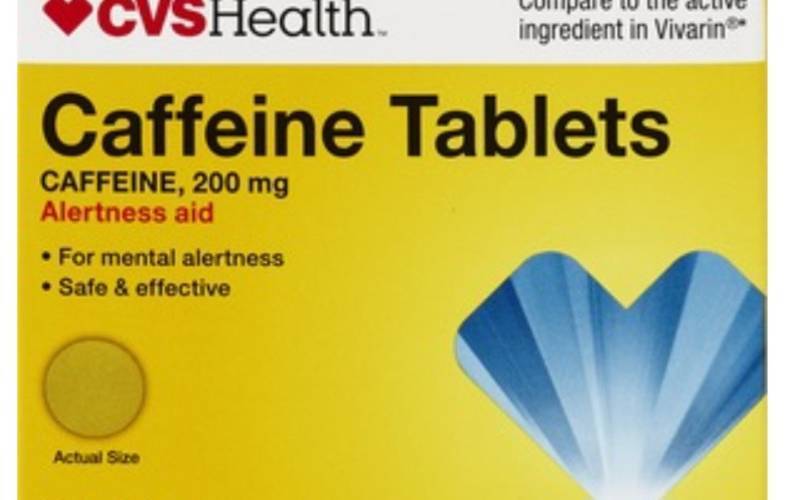 lot 520227 image: CVS Health Caffeine 200 MG Tablets 16 Tablets