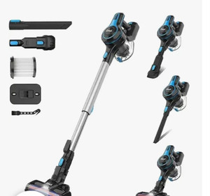 lot 35462 image: INSE Cordless Vacuum Cleaner, 6-in-1 Rechargeable Stick Vacuum with 2200 m-A-h Battery, Powerful Lightweight Cordless Vacuum Cleaner, Up to 45 Mins Runtime, for Home Hard Floor Carpet Pet Hair-N5S