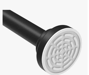 lot 35464 image: Ausemku Shower Curtain Rod Tension - 40-72 Inch Never Rust Non-Slip Spring Tension Curtain Rod No Drilling Stainless Steel Curtain Rod Use Bathroom Kitchen��Black)