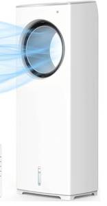 lot 35505 image: COMFYHOME Bladeless Evaporative Cooler, 3-IN-1 Windowless Portable Air Conditioner, 20ft Remote, 3 Wind Speeds Tower Fan & 8H Timer, 40°Oscillation, 32-INCH Evaporative Air Cooler for Home & Room