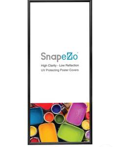 lot 35516 image: SnapeZo Poster Frame 14x36 Inches, Black 1.2 Inch Aluminum Profile, Front-Loading Snap Frame, Wall Mounting, Premium Series